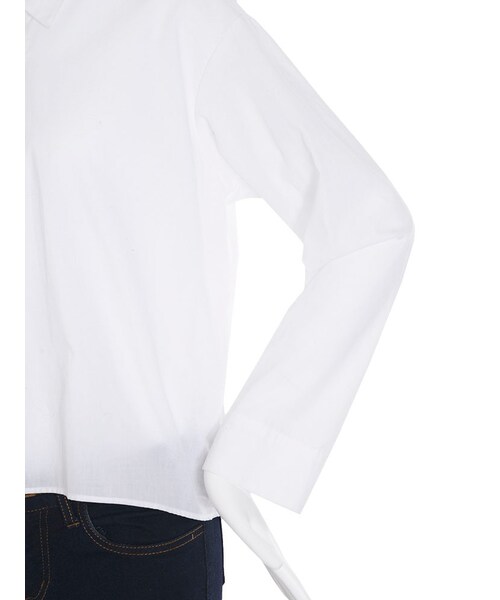 EMODA（エモダ）の「OPENシャツトップ（トップス・レディース・ホワイト/ブラック/アイスブルー・F）」の12枚目の写真