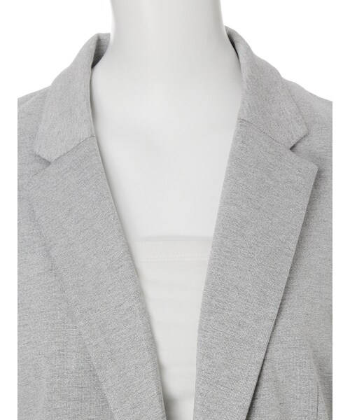 EMODA（エモダ）の「PONCH BOXYジャケット（ジャケット/アウター・レディース・グレー/ブラック・F）」の8枚目の写真
