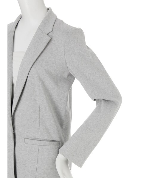 EMODA（エモダ）の「PONCH BOXYジャケット（ジャケット/アウター・レディース・グレー/ブラック・F）」の9枚目の写真