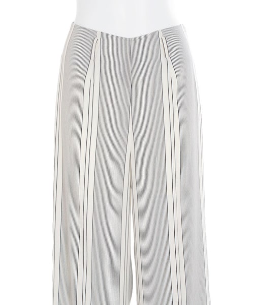 EMODA（エモダ）の「LINE WIDEパンツ（パンツ・レディース・ホワイト/ブラック・S/M）」の8枚目の写真