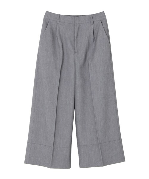 jouetie（ジュエティ）の「クロップドワイドパンツ（パンツ・レディース・グレー/ブラック/ベビーピンク・M）」の2枚目の写真