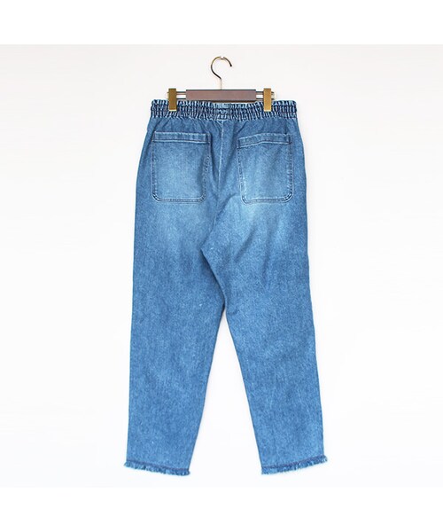 niche.（ニッチ）の「Denim Felia Easy Pants（パンツ・Indigo・M/L）」の2枚目の写真