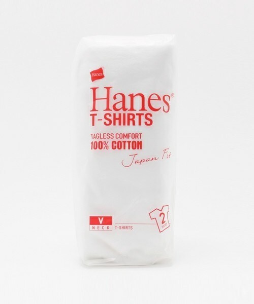 HANES(ヘインズ)の「メンズ 2枚1組 ヘインズ Vネック 無地T Hanes Japan Fit V NECK TEE WHITE H5115(Tシャツ/カットソー・メンズ・ホワイト・SMALL/MEDIUM/LARGE/X-LARGE)」の1枚目の写真