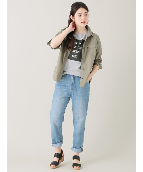 Green　Parks（グリーンパークス）の「ボーイフレンドデニムパンツ（パンツ・インディゴ/ライトインディゴ・S/M/L）」の12枚目の写真