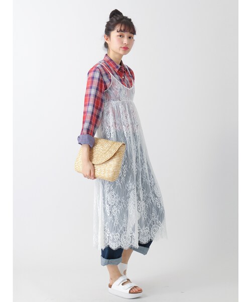 E hyphen world gallery（イーハイフンワールドギャラリー）の「デニムワイドパンツ（パンツ・インディゴ/ライトインディゴ・S/M）」の11枚目の写真