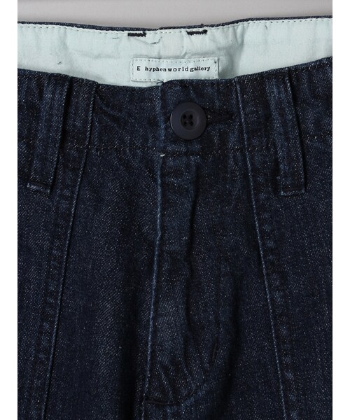 E hyphen world gallery（イーハイフンワールドギャラリー）の「デニムワイドパンツ（パンツ・インディゴ/ライトインディゴ・S/M）」の7枚目の写真