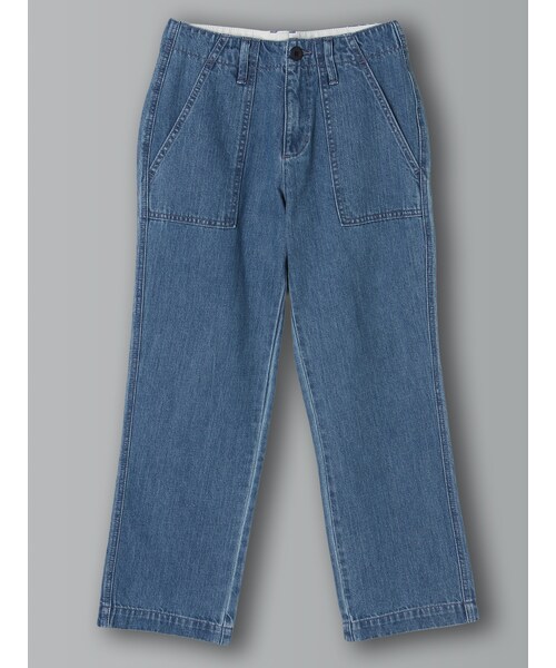 E hyphen world gallery（イーハイフンワールドギャラリー）の「デニムワイドパンツ（パンツ・インディゴ/ライトインディゴ・S/M）」の2枚目の写真