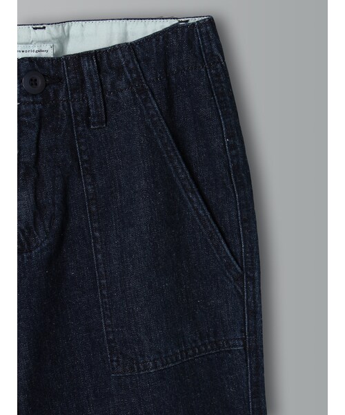 E hyphen world gallery（イーハイフンワールドギャラリー）の「デニムワイドパンツ（パンツ・インディゴ/ライトインディゴ・S/M）」の8枚目の写真