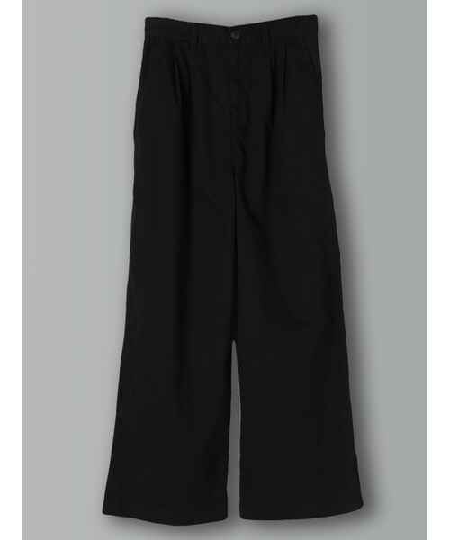 E hyphen world gallery（イーハイフンワールドギャラリー）の「・ツイルワイドパンツ（パンツ・ベージュ/オレンジ/カーキ/ネイビー・S/M）」の3枚目の写真