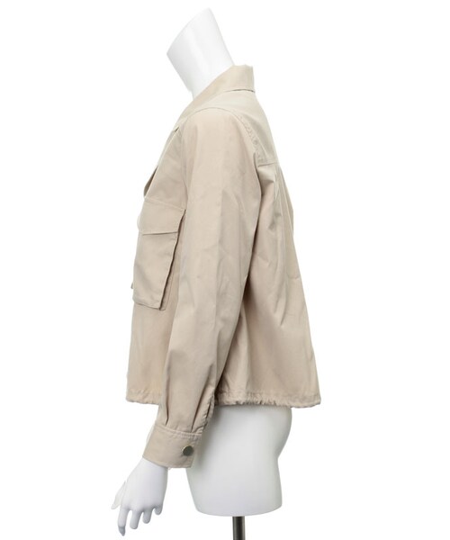 31 Sons de mode（トランテアン　ソン　ドゥ　モード）の「★新作★ミリタリーブルゾン（ジャケット/アウター・レディース・カーキ/ベージュ/オフホワイト・36/38）」の4枚目の写真