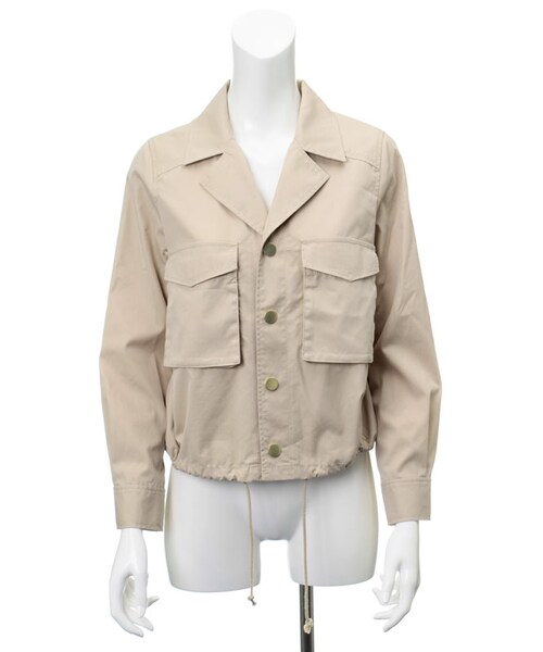 31 Sons de mode（トランテアン　ソン　ドゥ　モード）の「★新作★ミリタリーブルゾン（ジャケット/アウター・レディース・カーキ/ベージュ/オフホワイト・36/38）」の11枚目の写真