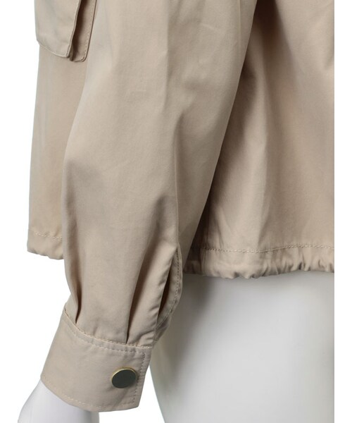 31 Sons de mode（トランテアン　ソン　ドゥ　モード）の「★新作★ミリタリーブルゾン（ジャケット/アウター・レディース・カーキ/ベージュ/オフホワイト・36/38）」の9枚目の写真