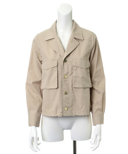 31 Sons de mode（トランテアン　ソン　ドゥ　モード）の「★新作★ミリタリーブルゾン（ジャケット/アウター・レディース・カーキ/ベージュ/オフホワイト・36/38）」の3枚目の写真