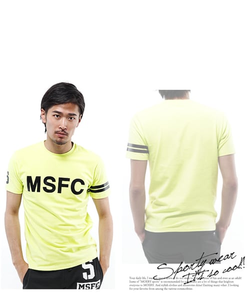 Moery Sport（モエリースポーツ）の「【モエリースポーツ】【メンズ】肉厚生地でスポーツにピッタリ！光の加減で文字が見える小技を効かせたMSFC Tシャツ(単品)（Tシャツ/カットソー・メンズ・ホワイト/ブラック/ネオンイエロー・S/M/L/XL）」の16枚目の写真