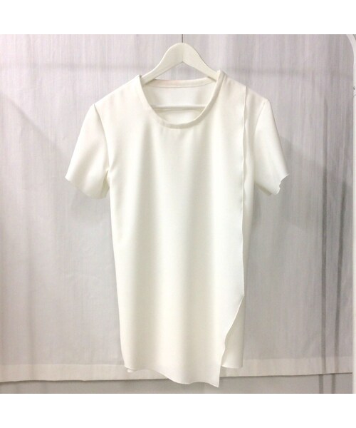 NICK NEEDLES(ニックニードルズ)の「NICK NEEDLES OVERLAP TOPS WHITE(Tシャツ/カットソー・その他)」の3枚目の写真