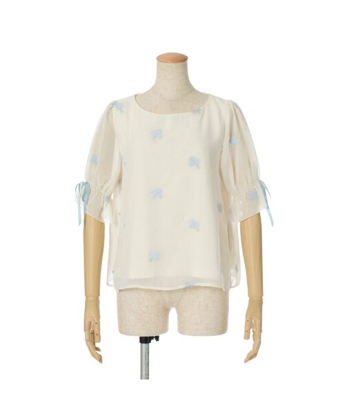 an another angelus(アンアナザーアンジェラス)の「総フラワー刺繍プルオーバーブラウス/an another angelus(シャツ/ブラウス・レディース・その他)」の1枚目の写真