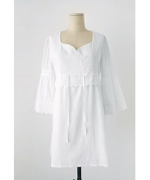 imvely | コットンレースフレアワンピース(ワンピース)