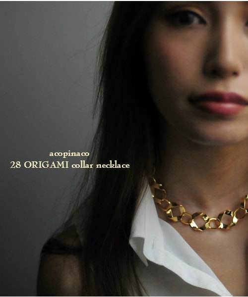 acopinaco（アコピナコ）の「アコピナコ 28 オリガミ カラー ネックレス チョーカー（ネックレス・レディース・ゴールド・39cm）」の3枚目の写真