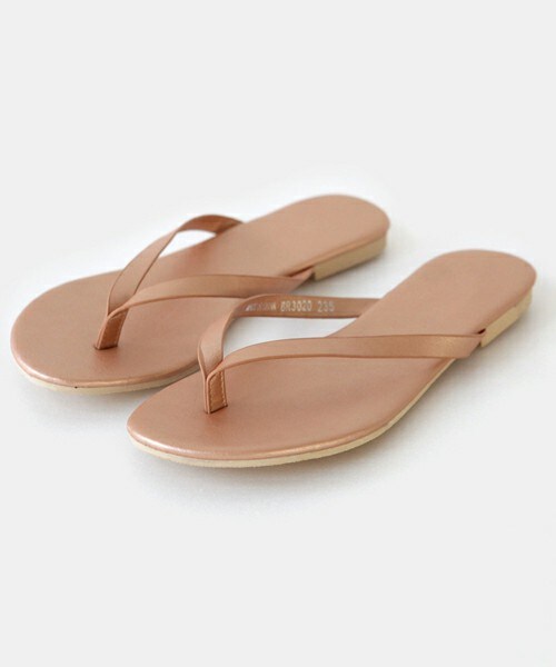 DHOLIC（ディーホリック）の「9COLORSフェイクレザービーチサンダル（ビーチサンダル・レディース・ホワイト/レッド/ゴールド/ミント/ピンク/スカイブルー/ベージュ/ブラック/イエロー・225/230/235/240/245/250）」の9枚目の写真