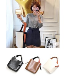 imvely | バイカラートートバッグ(バックパック/リュック)