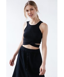 CHEAP MONDAY | Cheap Monday Material Cross-Front Tank Top(タンクトップ)