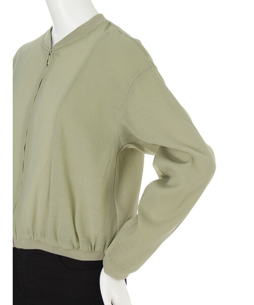 MURUA（ムルーア）の「【CASUAL】シアールーズブルゾン（ジャケット/アウター・レディース・ホワイト/ブラック/カーキ・F）」の10枚目の写真