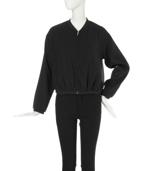 MURUA（ムルーア）の「【CASUAL】シアールーズブルゾン（ジャケット/アウター・レディース・ホワイト/ブラック/カーキ・F）」の2枚目の写真