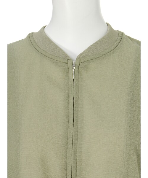 MURUA（ムルーア）の「【CASUAL】シアールーズブルゾン（ジャケット/アウター・レディース・ホワイト/ブラック/カーキ・F）」の9枚目の写真