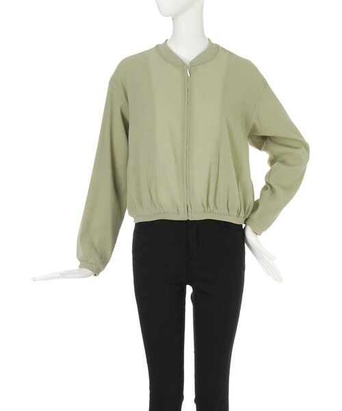 MURUA（ムルーア）の「【CASUAL】シアールーズブルゾン（ジャケット/アウター・レディース・ホワイト/ブラック/カーキ・F）」の3枚目の写真