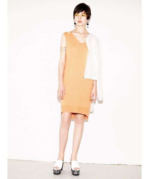 MURUA（ムルーア）の「【CASUAL】シアールーズブルゾン（ジャケット/アウター・レディース・ホワイト/ブラック/カーキ・F）」の6枚目の写真