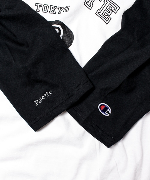 Palette TOKYO（パレットトーキョー）の「Palette TOKYO × Champion RAGLAN SLEEVE (WHITE)（Tシャツ/カットソー・メンズ・WHITE・S/M/L）」の4枚目の写真
