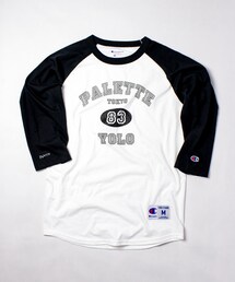 Palette TOKYO | Palette TOKYO × Champion RAGLAN SLEEVE (WHITE)(Tシャツ/カットソー)