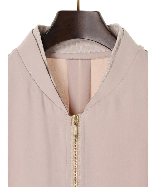 KiwaSylphy(キワシルフィー)の「venetian zip BZ(ジャケット/アウター・ホワイト/ダークネイビー/ピンクベージュ・F)」の6枚目の写真