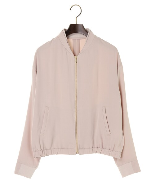 KiwaSylphy(キワシルフィー)の「venetian zip BZ(ジャケット/アウター・ホワイト/ダークネイビー/ピンクベージュ・F)」の3枚目の写真