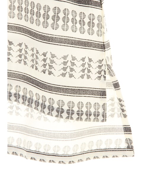 SEVENDAYS=SUNDAY（セブンデイズサンデイ）の「総柄プリント ノースリーブブラウス（ワンピース/ドレス・ブラック/カーキ・M/L）」の7枚目の写真