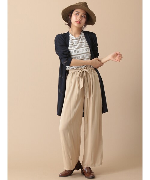 SEVENDAYS=SUNDAY（セブンデイズサンデイ）の「総柄プリント ノースリーブブラウス（ワンピース/ドレス・ブラック/カーキ・M/L）」の12枚目の写真