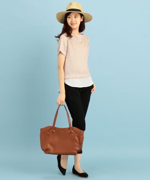 RAY CASSIN（レイカズン）の「ボートネックトップス（トップス・レディース・ベージュ/グレー/オフシロ・FREE）」の8枚目の写真