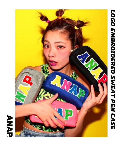 Anap アナップ の Anapロゴ刺繍スウェットペンケース 財布 小物 Wear