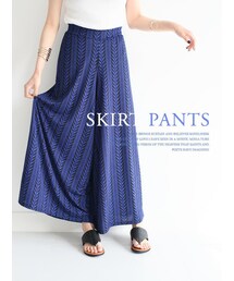 KORMARCH | 大人のエスニックリラックススカチーョパンツ(その他パンツ)