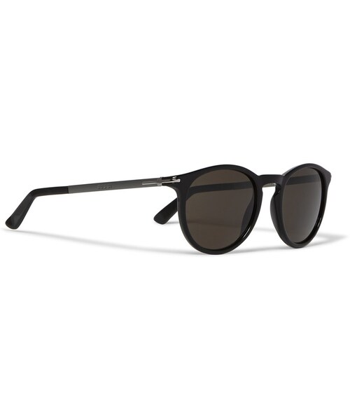 GUCCI（グッチ）の「Gucci Round-Frame Acetate Sunglasses（サングラス・メンズ・Black・One size）」の2枚目の写真