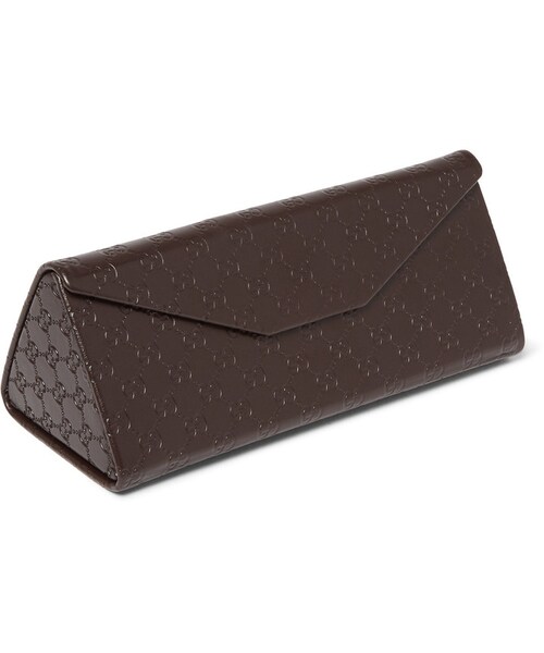 GUCCI（グッチ）の「Gucci Round-Frame Acetate Sunglasses（サングラス・メンズ・Black・One size）」の4枚目の写真