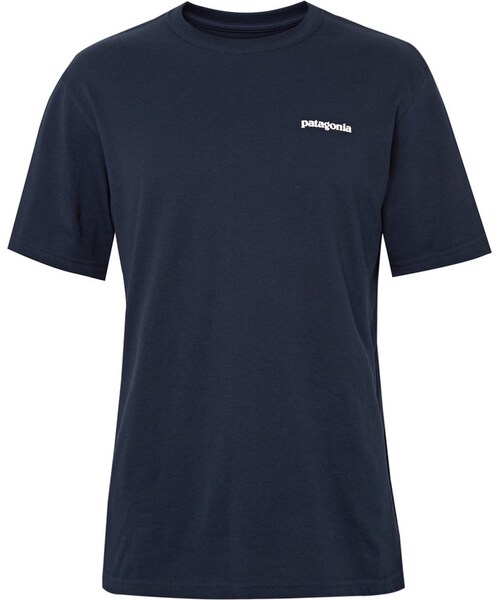 patagonia(パタゴニア)の「Patagonia P-6 Logo Printed Organic Cotton-Jersey T-Shirt(Tシャツ/カットソー・メンズ・Blue・S/M/L/XL/XXL)」の1枚目の写真