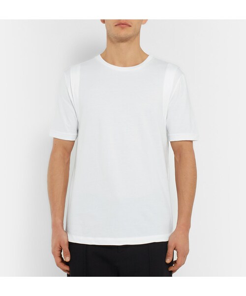 PUBLIC SCHOOL（パブリックスクール）の「Public School Layered-Effect Pima Cotton-Jersey T-Shirt（Tシャツ/カットソー・メンズ・White・XS/S/M/XL）」の5枚目の写真