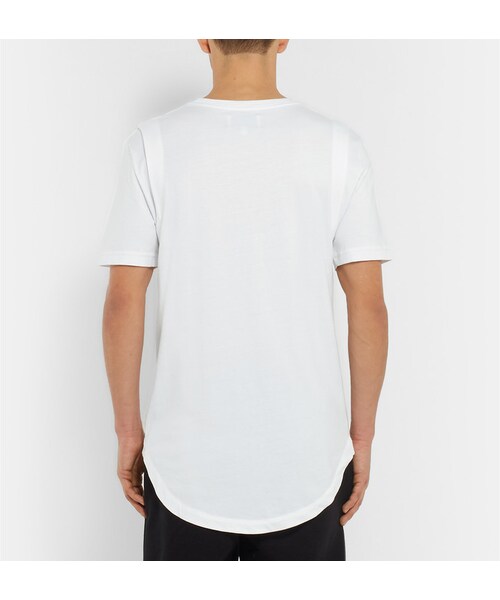 PUBLIC SCHOOL（パブリックスクール）の「Public School Layered-Effect Pima Cotton-Jersey T-Shirt（Tシャツ/カットソー・メンズ・White・XS/S/M/XL）」の2枚目の写真