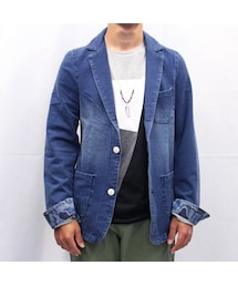 Cuirs | 後染めストレッチテーラードジャケット(テーラードジャケット)