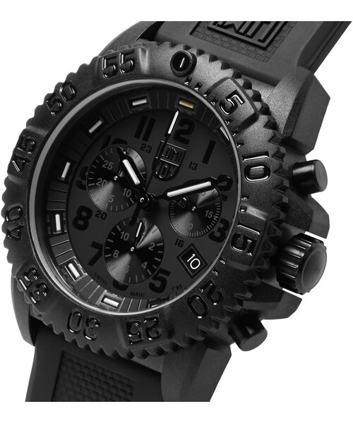 LUMINOX（ルミノックス）の「Luminox Navy SEAL Colormark 3081.BO Series Carbon-Reinforced Chronograph Watch
