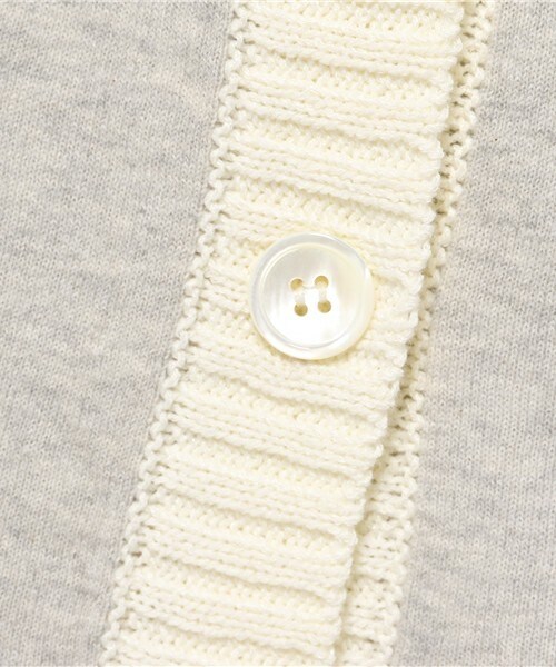 FRAPBOIS（フラボア）の「レースニット（カーディガン/ボレロ・レディース・グレー/ネイビー・1）」の11枚目の写真