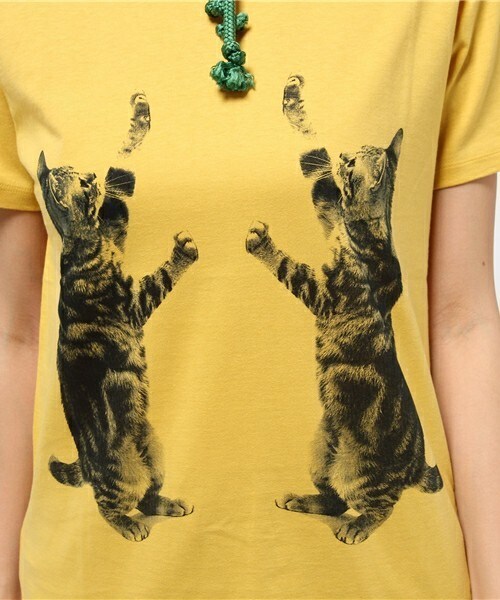 FRAPBOIS（フラボア）の「セタリアT（Tシャツ/カットソー・レディース・ホワイト/ブルー/イエロー・1/2）」の10枚目の写真