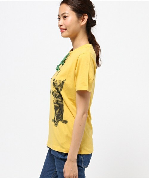 FRAPBOIS（フラボア）の「セタリアT（Tシャツ/カットソー・レディース・ホワイト/ブルー/イエロー・1/2）」の5枚目の写真