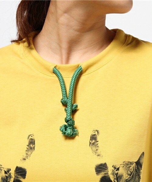 FRAPBOIS（フラボア）の「セタリアT（Tシャツ/カットソー・レディース・ホワイト/ブルー/イエロー・1/2）」の7枚目の写真